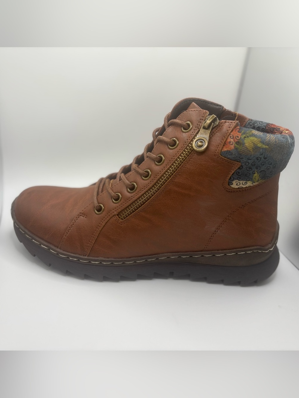 Patrizia by Spring Step Izara Booties Carmel Brown Women’s Size 8.5